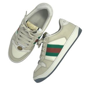Gucci Screener Sneakers Red & Green Stripe